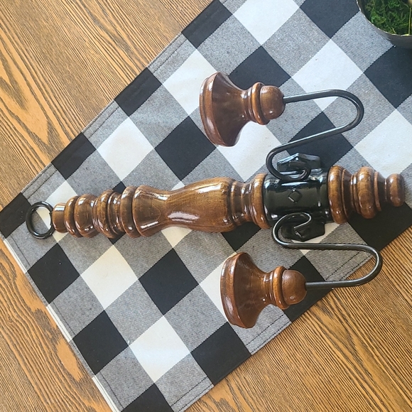 Wall Sconce Vintage Wood Iron